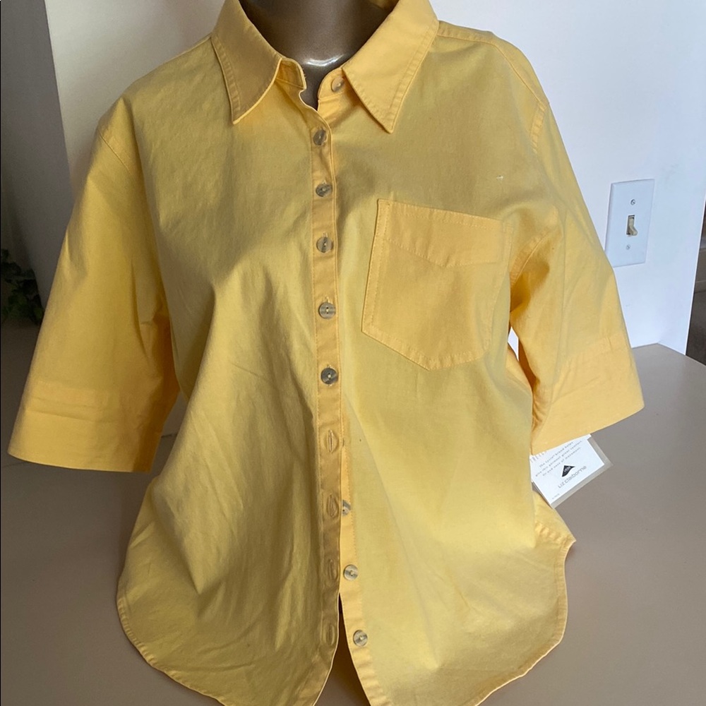 Liz Claiborne Sunny Yellow Shirt